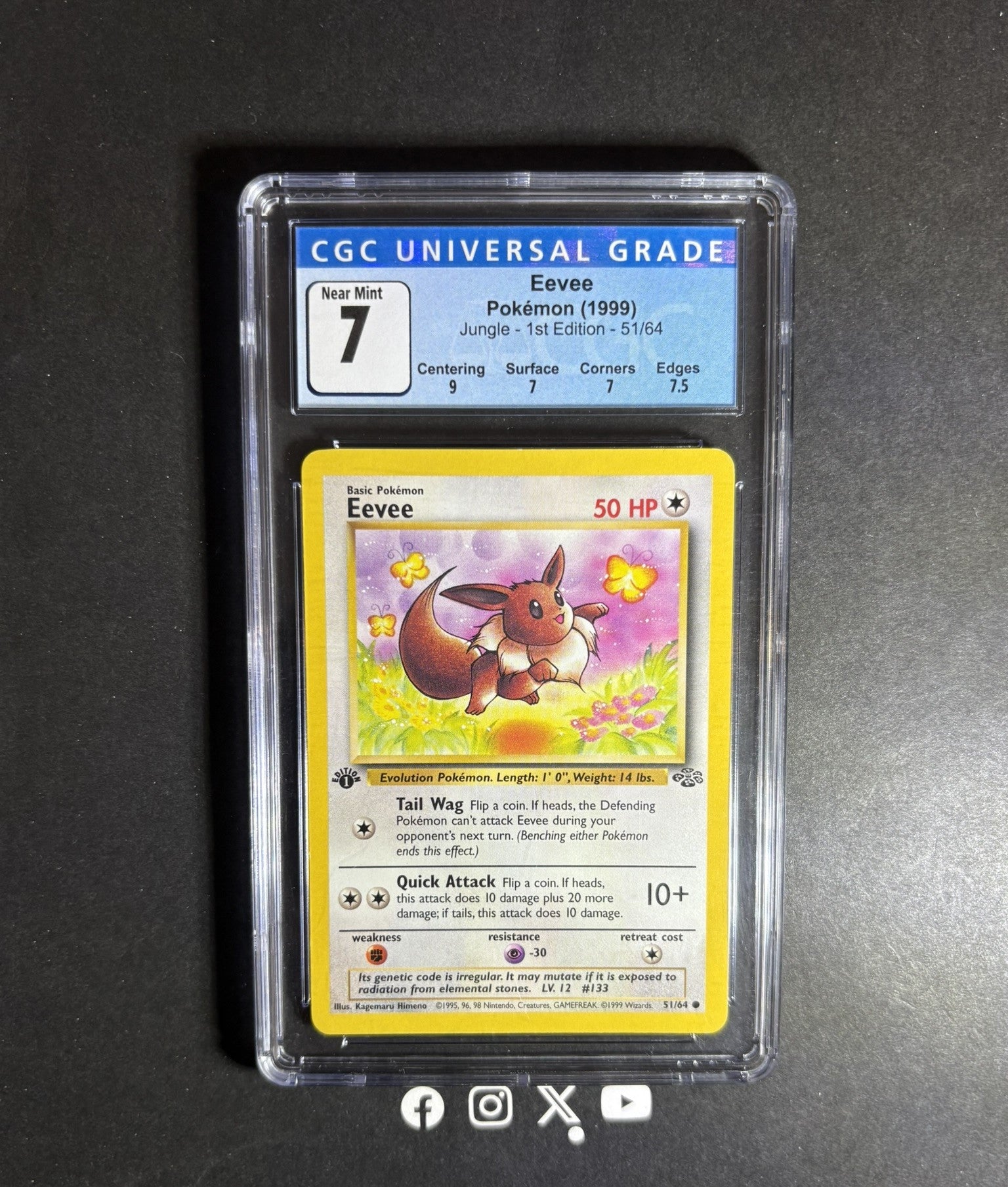 英語版初期　ポケモンカード　Eevee 1st Edition 1st edition Pokemon 