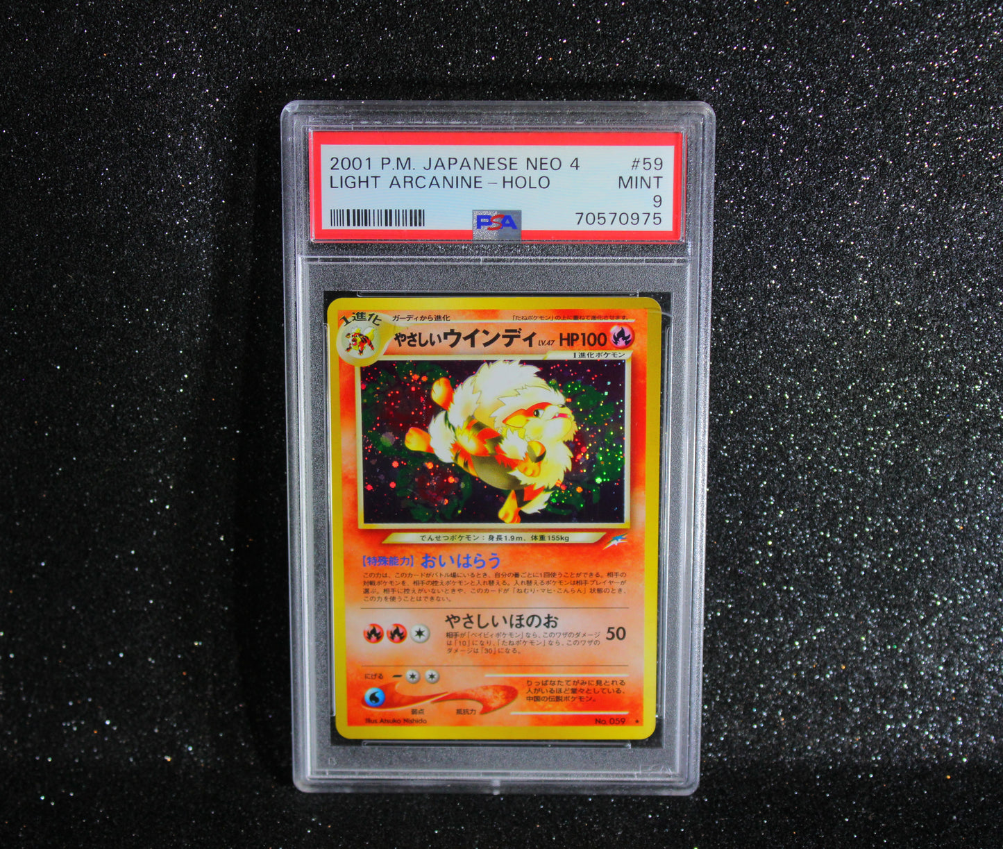 PSA 9 | Light Arcanine #59 Pokemon Japanese Darkness to Light