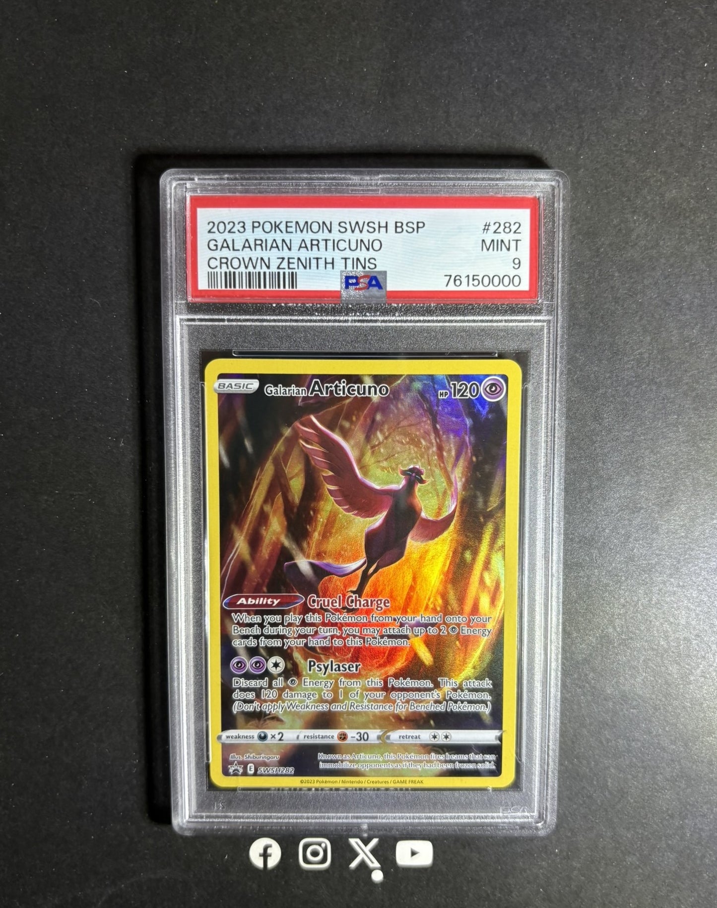 PSA 9 | Galarian Articuno #SWSH282 Pokemon Promo