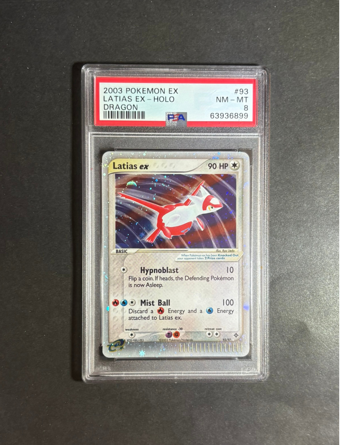 PSA 8 | 2003 POKEMON EX DRAGON #93 LATIAS EX-HOLO