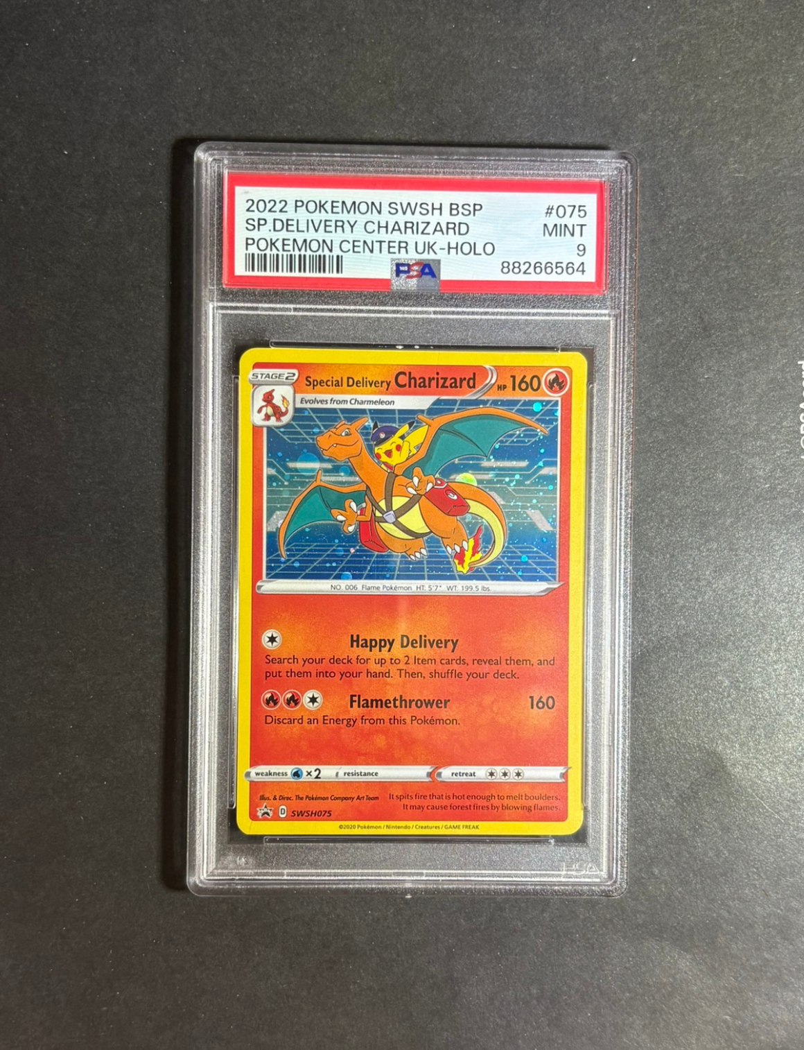 PSA 9 | 2022 special delivery charizard-holo #075