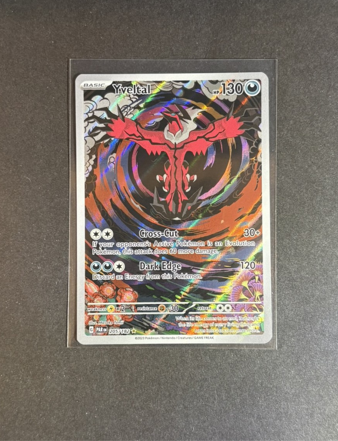 RAW CARD | Yveltal #205 Pokemon Paradox Rift