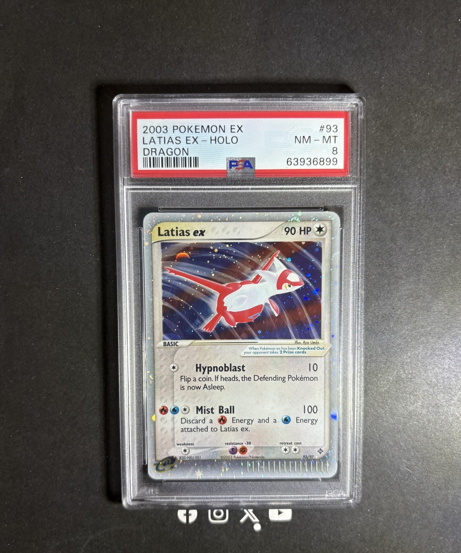 PSA 8 | 2003 POKEMON EX DRAGON #93 LATIAS EX-HOLO – SlabsHub