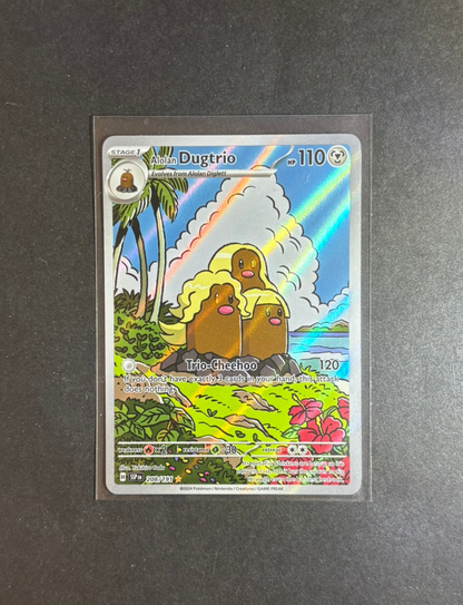 RAW CARD | Alolan Dugtrio #208 Pokemon Surging Sparks