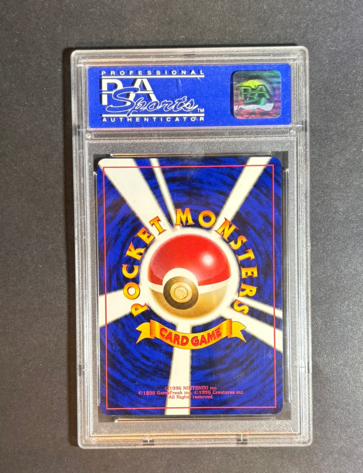 charizard pokemon card back PSA 10