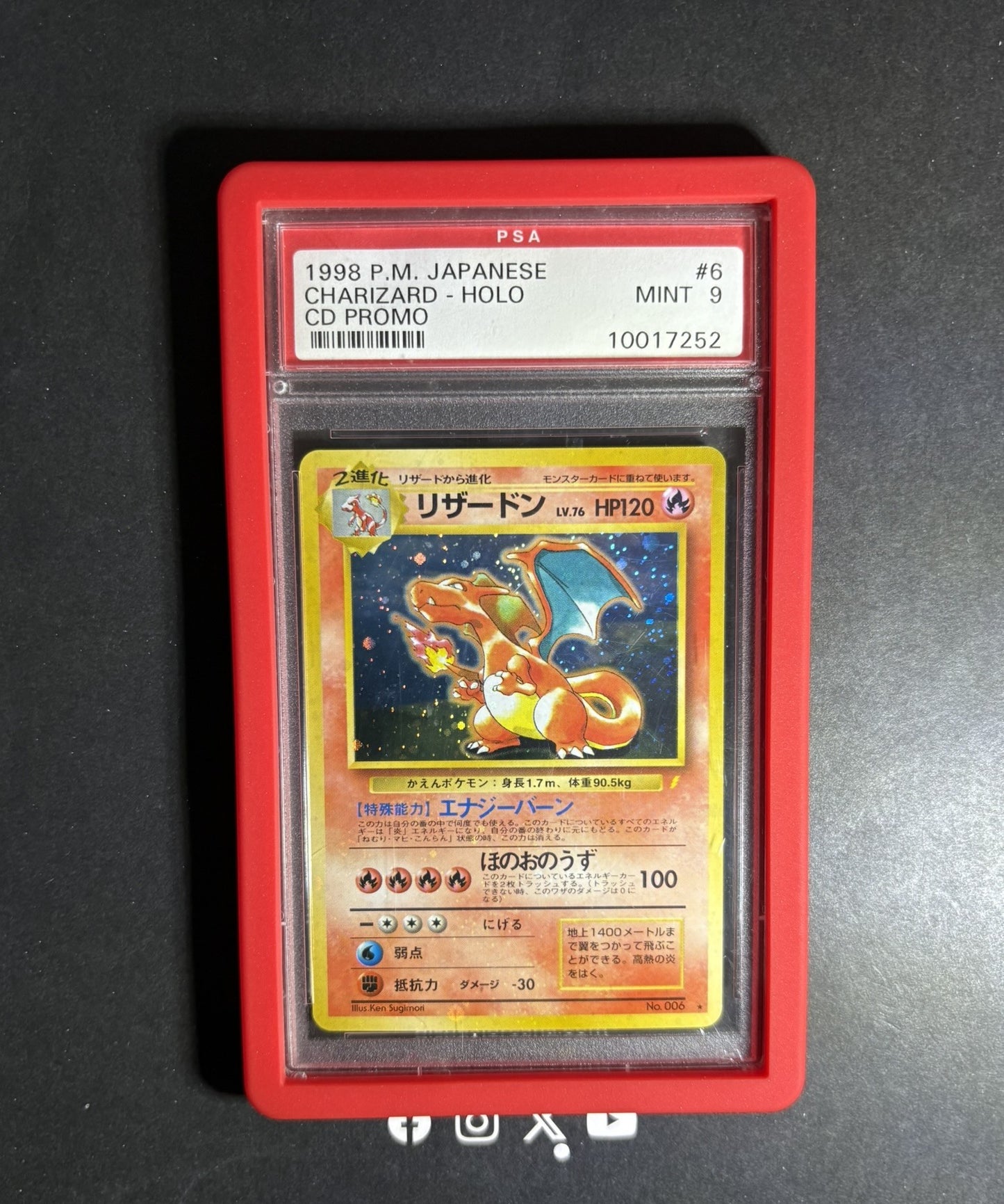 PSA 10 | Charizard [Holo] #6 Pokemon Japanese CD Promo