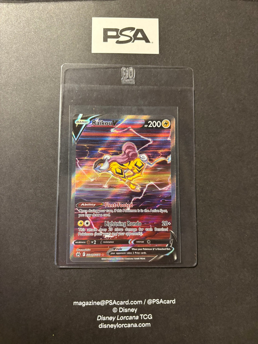 RAW CARD | Raikou V #GG41 Pokemon Crown Zenith
