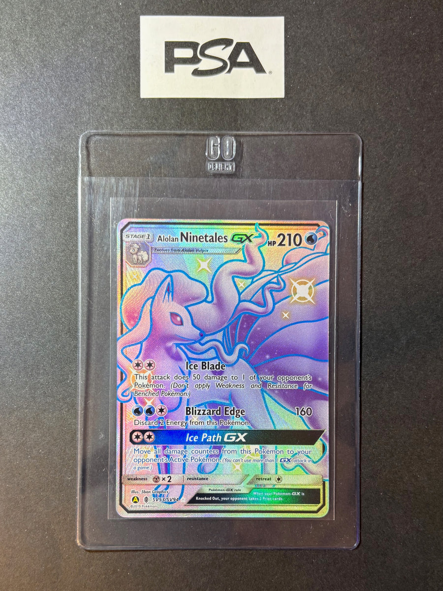 RAW CARD | Alolan Ninetales GX #SV53 Pokemon Hidden Fates