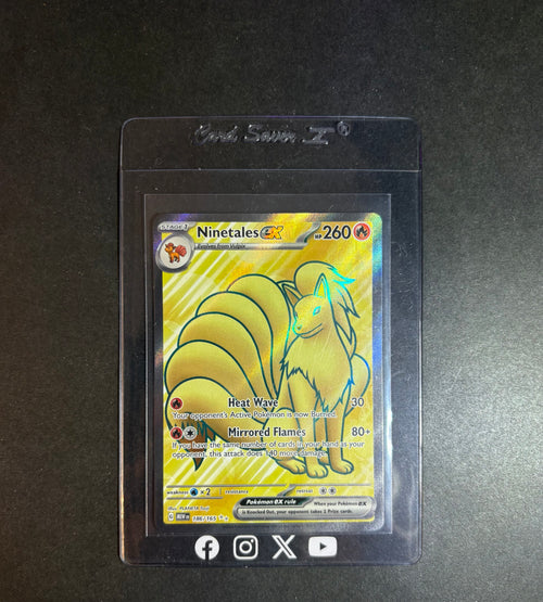 RAW CARD | Ninetales ex #186 Pokemon Scarlet & Violet 151