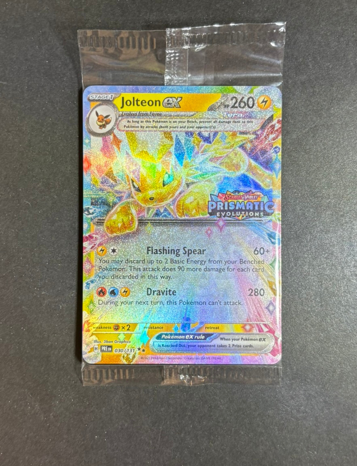 RAW CARD | Jolteon ex [Stamped] #30 Pokemon Prismatic Evolutions