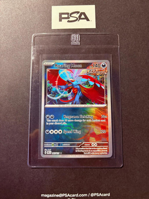 RAW CARD | Roaring Moon [Master Ball] #65 Pokemon Prismatic Evolutions