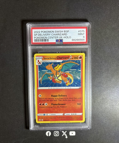 PSA 9 | 2022 special delivery charizard-holo #075